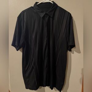 Via Europa Polo Black with Stripes XL